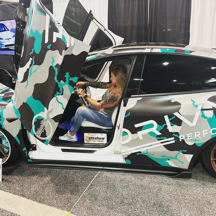 Hansshow Modified Tesla Model Y SUVs Outshine ICE Cars at the SEMA 2022 Auto Show