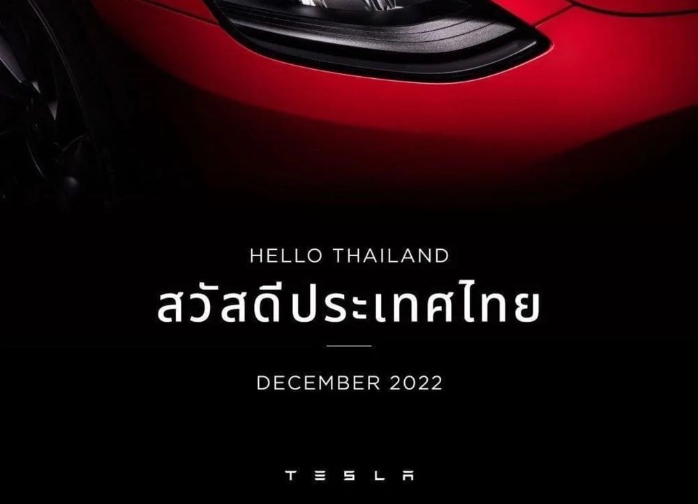 Tesla Sets to Officially Open Doors to Thailand in December