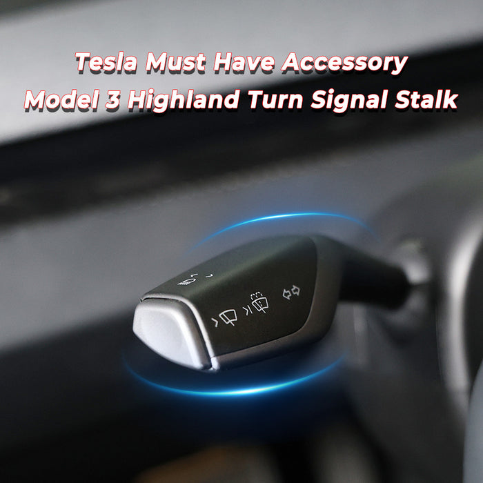 Hansshow Tesla Model 3 Highland Gear Shifter Switch Stalk Turn Signal Lever Kit OEM Style