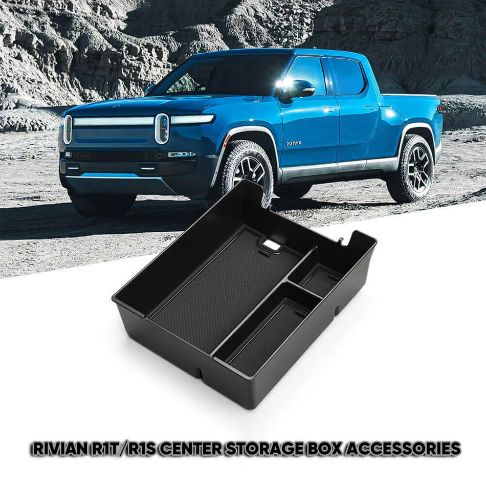 Rivian R1T/R1S Console centrale organisateur plateau accoudoir boîte de rangement Rivian R1T R1S accessoires