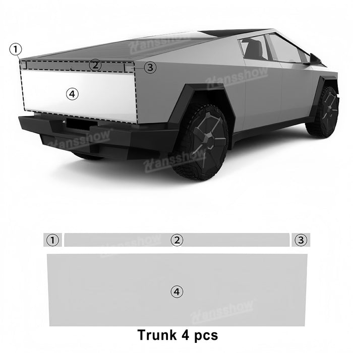 Tesla Cybertruck  PPF Protection TPU Kit-Wrap Invisible Pre-cut Full Coverage Protective Film|Hansshow