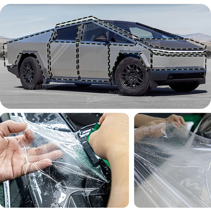 Tesla Cybertruck  PPF Protection TPU Kit-Wrap Invisible Pre-cut Full Coverage Protective Film|Hansshow