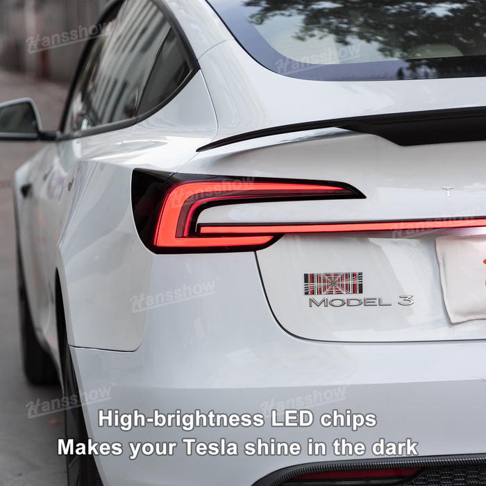 Tesla Moldel 3 Highland Knight Rider Full-Width Strip Tail Light|Hansshow