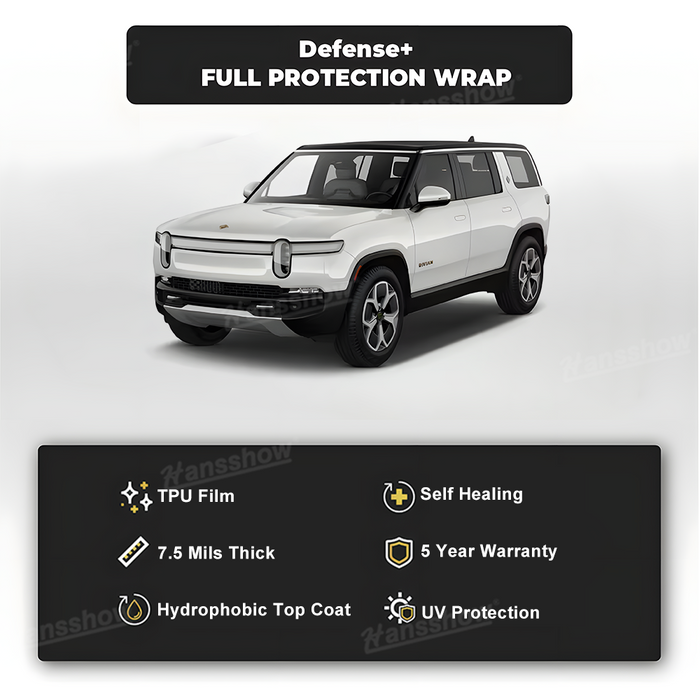 Rivian R1S PPF Protection Kit-Wrap Invisible Pre-Cut Clear Full Coverage Protective Film | Hansshow