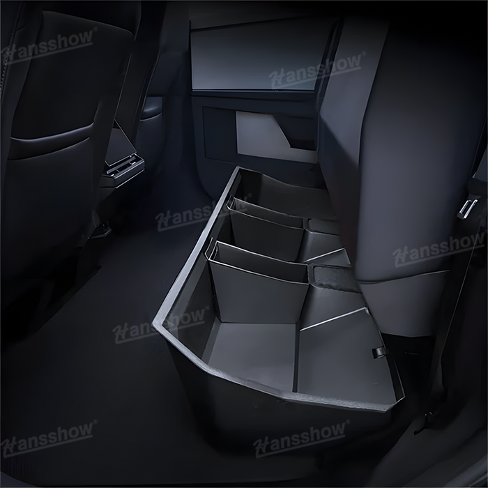 Tesla Cybertruck Underseat Storage Box Upgraded Under Seat Black Interior Accessories|Hansshow