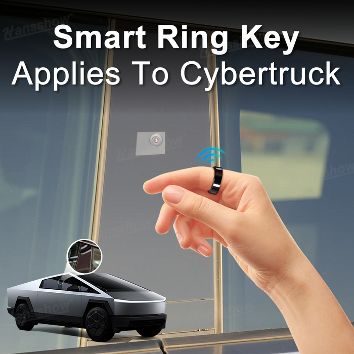 Tesla Cybertruck Smart Ring Key Black | Hansshow