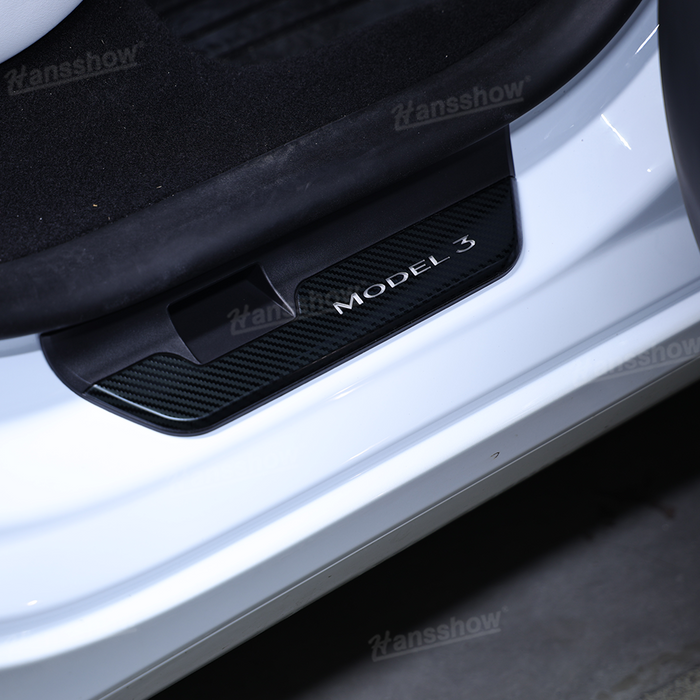 Tesla Model 3 Highland LED illuminated Door Sill Covers Protector Welcome Pedal|Hansshow