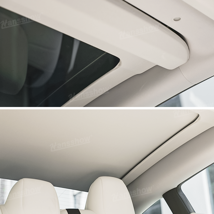 Tesla Model 3/3 Highland Electric Retractable Glass Roof Sunshade Block UV Keep Cooling|Hansshow