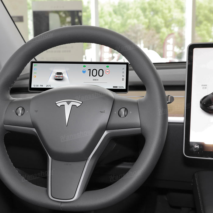 Tableau de bord à écran tactile F888 de 8,8 pouces avec grille d'aération intégrée, affichage tête haute du tableau de bord Tesla Model 3/Y | Hansshow