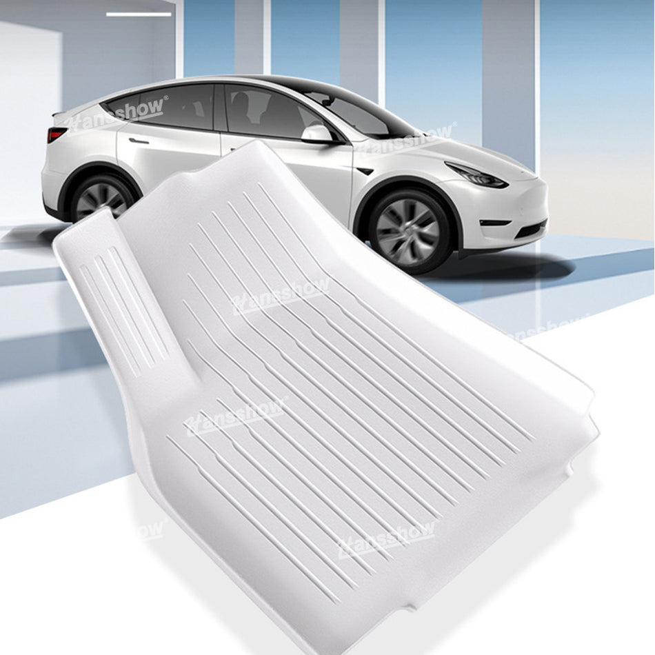 Tesla Model Y/3/3 Highland White Floor Mats Custom Fit All Weather TPE Interior Accessories|Hansshow