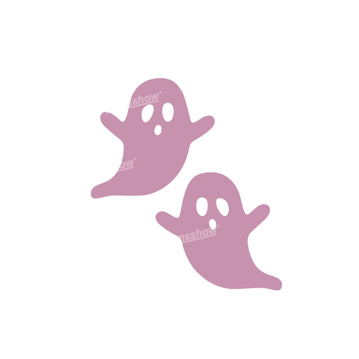 Halloween-Themed Ghost Face Car Rearview Mirror Sticker|Hansshow