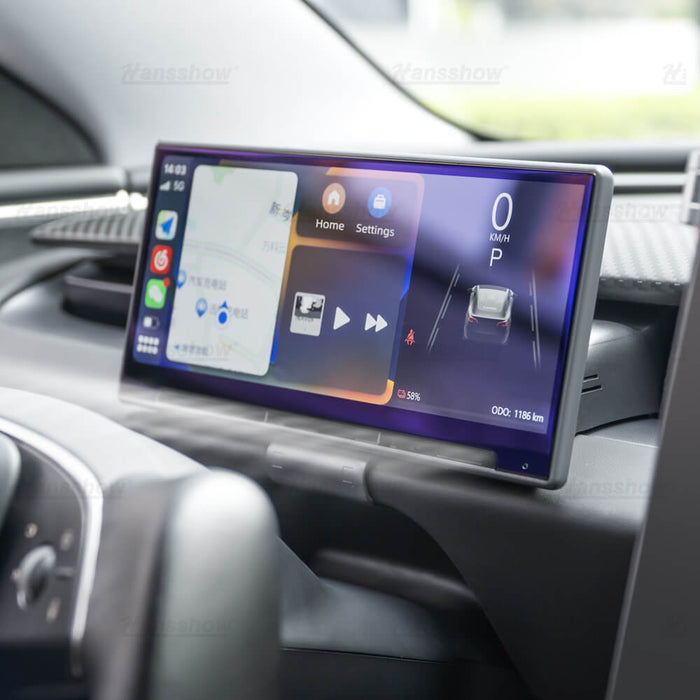 Tableau de bord intelligent Hansshow Model 3 Highland F9 avec écran tactile de 9 pouces Carplay/Android Auto