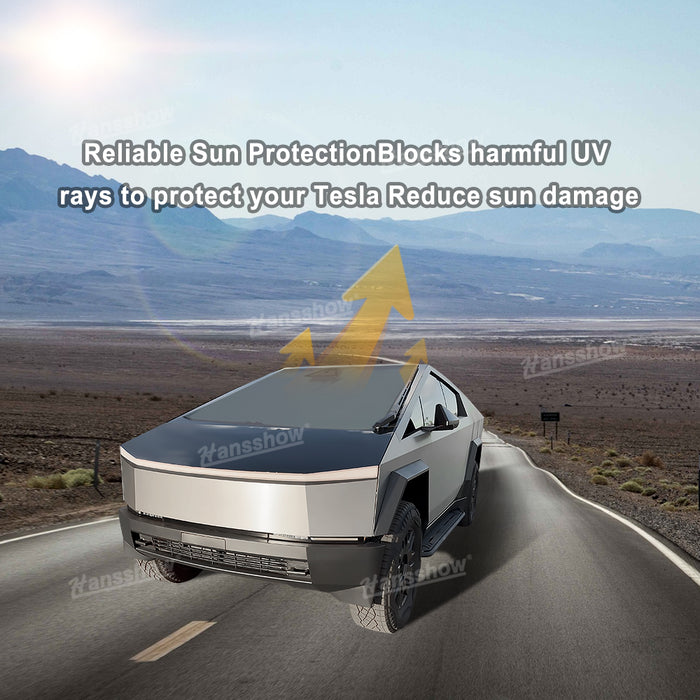 Windshield Sunshade Umbrella Sun Visor Foldable Sun Shield For Tesla Cybertruck