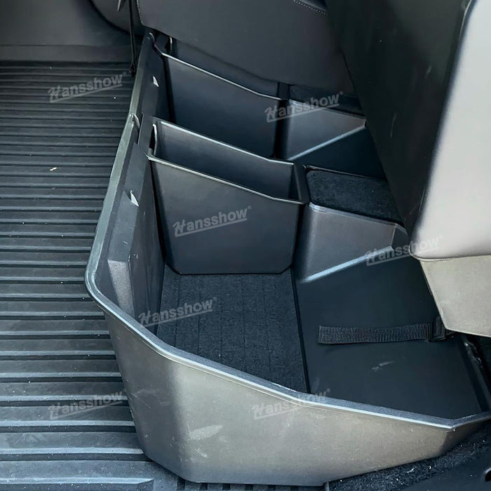 Tesla Cybertruck Underseat Storage Box Upgraded Under Seat Black Interior Accessories|Hansshow