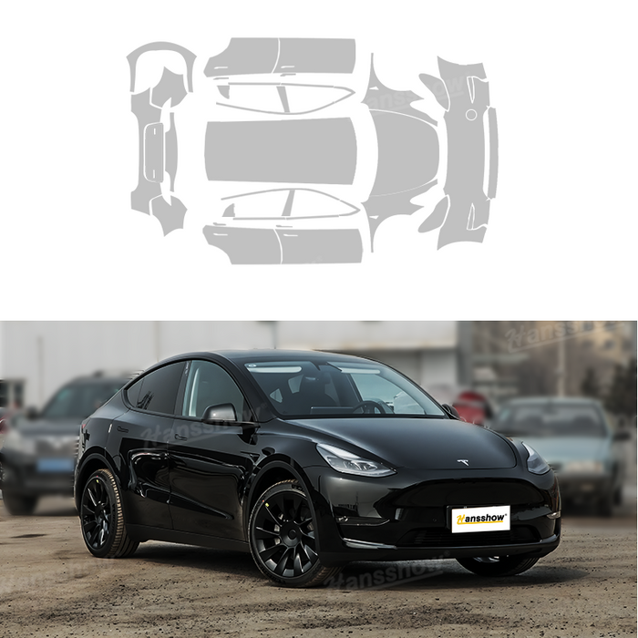 Tesla Model Y DIY Color PPF Protection Film TPU Kit-Wrap Pre-cut Full Coverage Protective | Hansshow