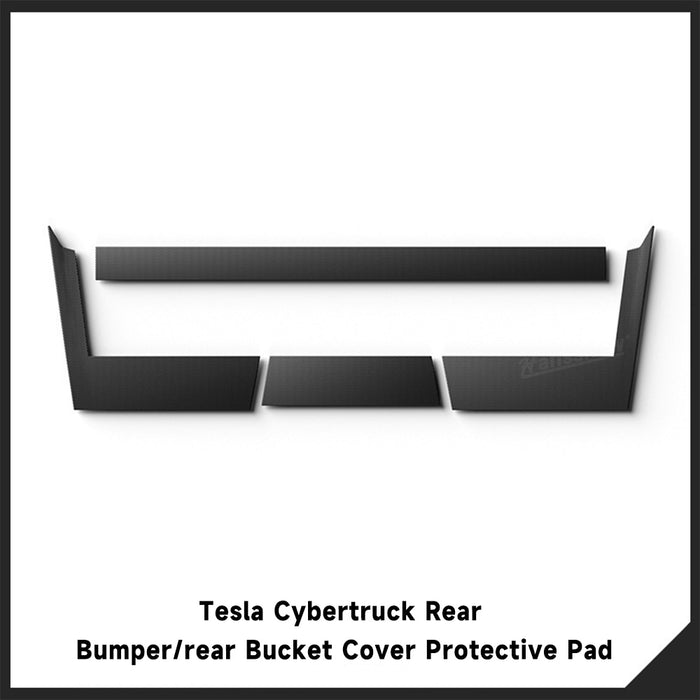 Tesla Cybertruck Rear Bumper Tailgate Protector Cover Truck Sill Molding Cap Protective Trim Exterior Accessories|Hansshow