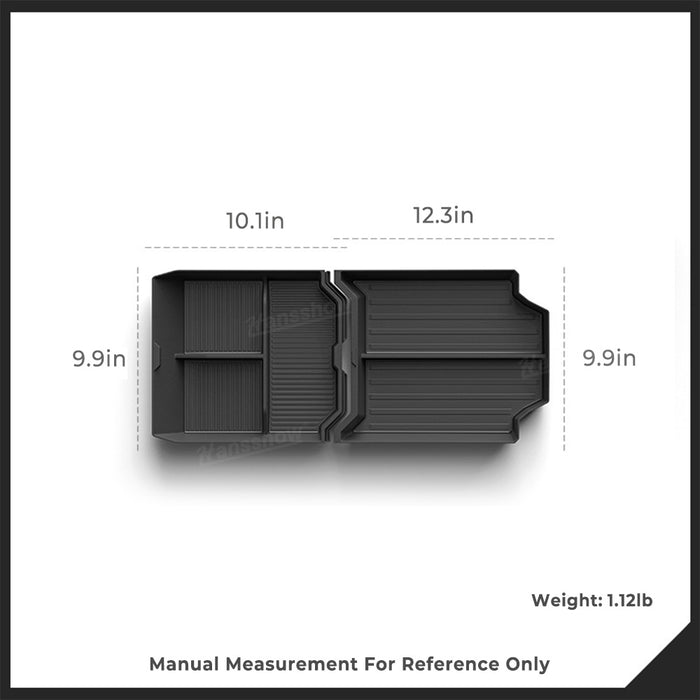 Organiseur de console centrale inférieure pour Tesla Cybertruck, plateau d'insertion de console au sol, boîte de rangement pour accoudoirs | Hansshow