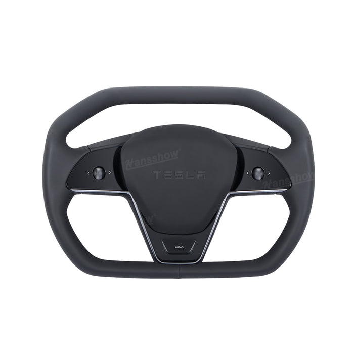 Hansshow Cybertruck Style Steering Wheel for Tesla Model 3 & Y CyberWheel Inspired by Cybertruck