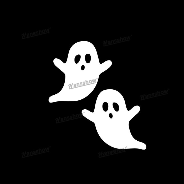 Halloween-Themed Ghost Face Car Rearview Mirror Sticker|Hansshow