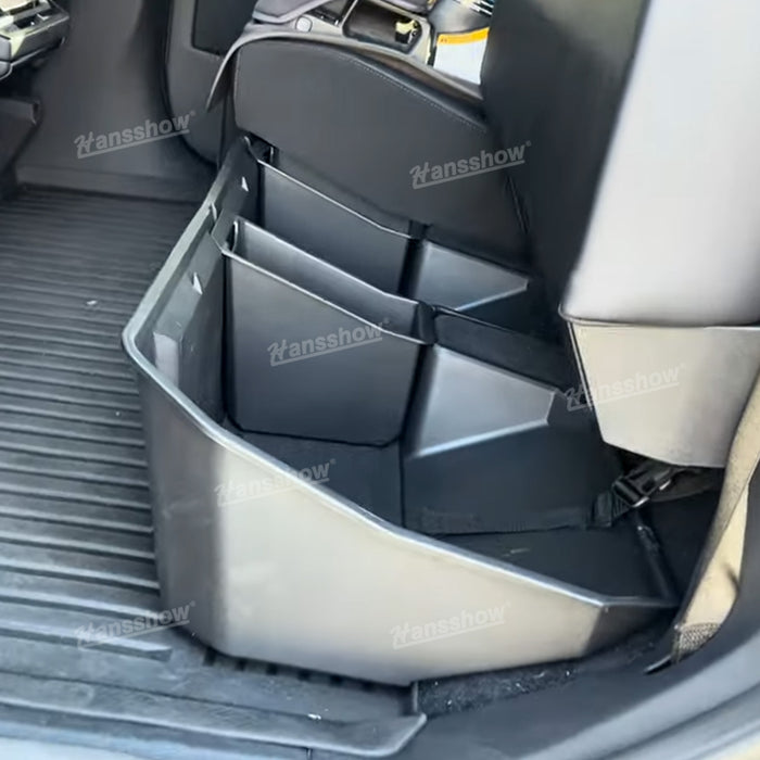 Coffre de rangement sous le siège Tesla Cybertruck amélioré sous le siège noir Accessoires intérieurs | Hansshow