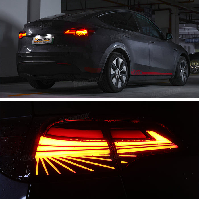 Feux arrière de style fantôme pour Tesla Model 3/Y Ensembles de feux arrière Clignotants à LED