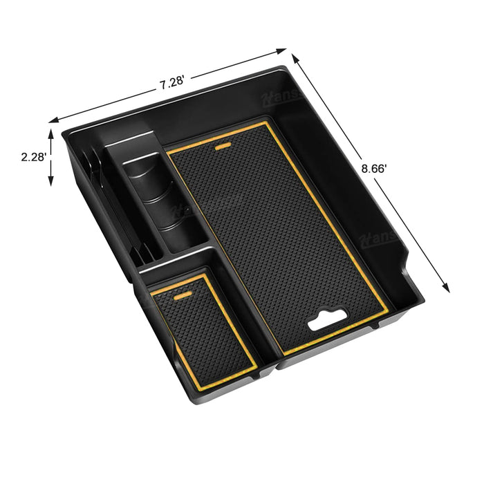 Boîte de rangement pour accoudoir Hansshow Rivian R1S et R1T, plateau organisateur pour console centrale