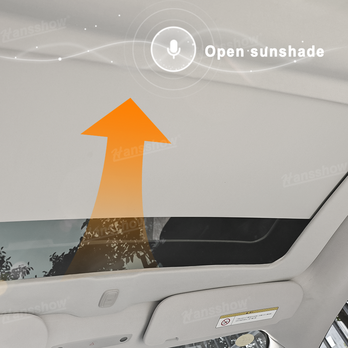 Tesla Model 3/3 Highland Electric Retractable Glass Roof Sunshade Block UV Keep Cooling|Hansshow