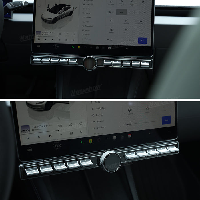 Bouton de commande physique de la console centrale à fonctions multiples pour Tesla Model Y/3