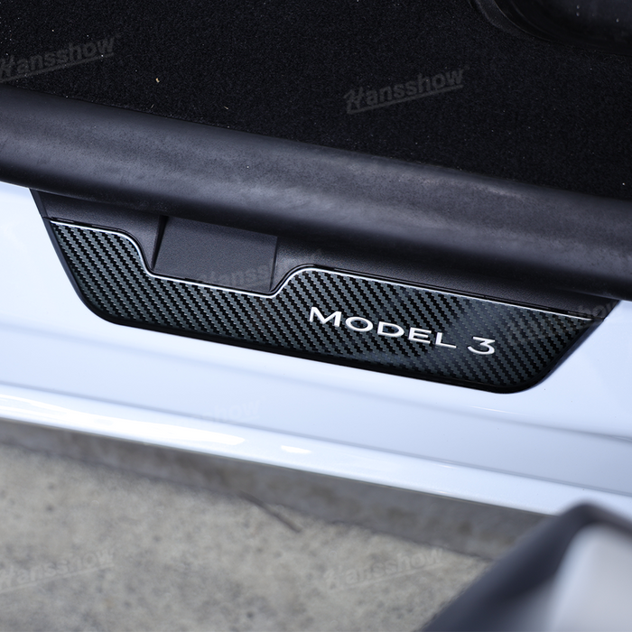 Tesla Model 3 Highland LED illuminated Door Sill Covers Protector Welcome Pedal|Hansshow