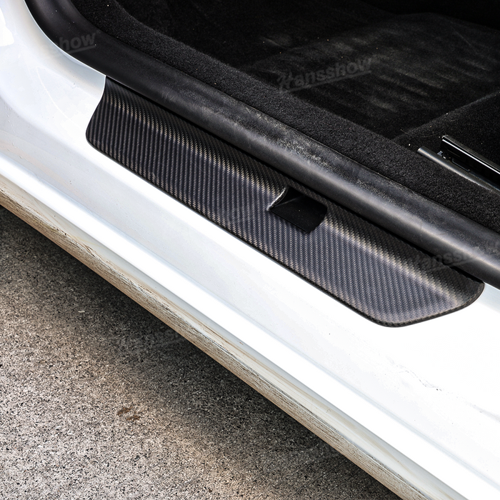 Tesla Model 3 Highland Real Carbon Fiber Door Sill Covers Protector Welcome Pedal|Hansshow