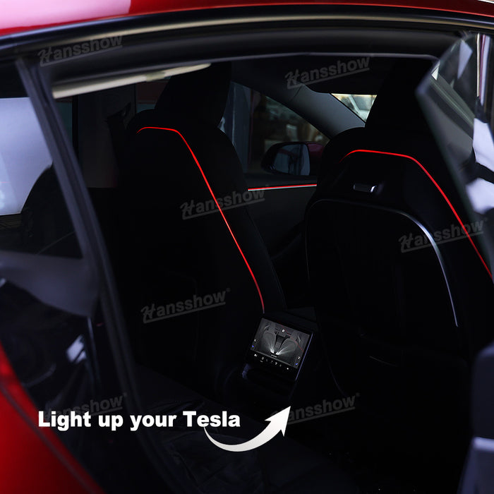 Tesla Molde 3 Highland Backseat Ambient Light Seat Back Ambient Lighting Interior LED Neon|Hansshow