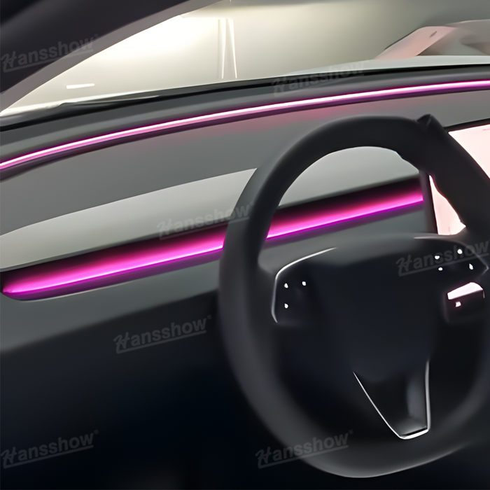 Tesla Model 3 Dashboard  Ambient Lighting Interior Neon Lights RGB Color Changing LED Strip Lights With App Control | Hansshow