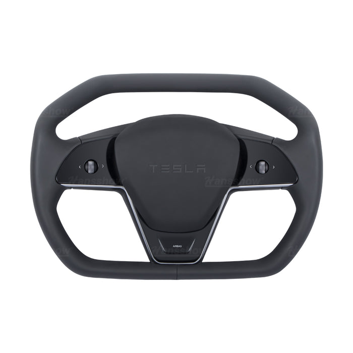 Hansshow Cybertruck Style Steering Wheel for Tesla Model 3 & Y CyberWheel Inspired by Cybertruck