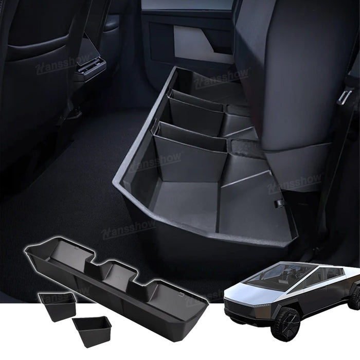 Tesla Cybertruck Underseat Storage Box Upgraded Under Seat Black Interior Accessories|Hansshow