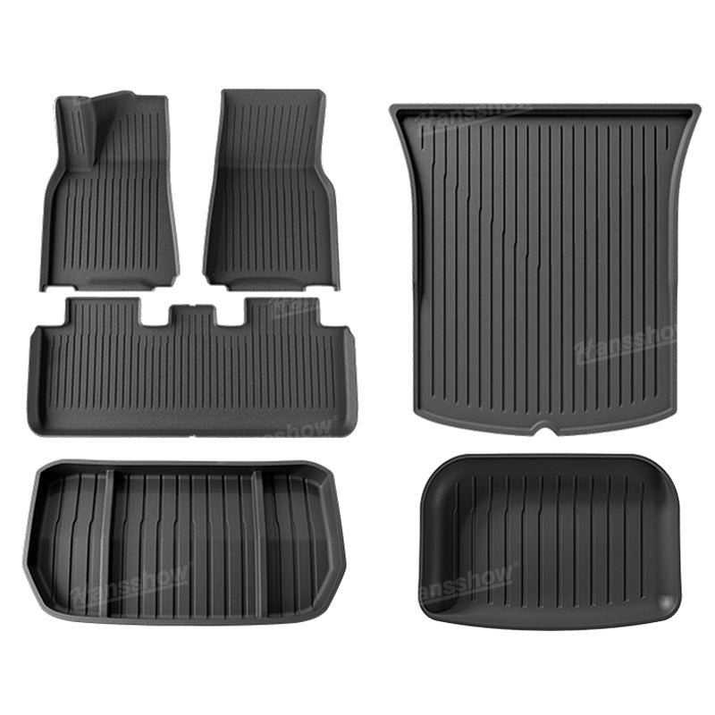 Model 3/Y Waterproof Floor Mats All Weather Floor Liners (Full Set)