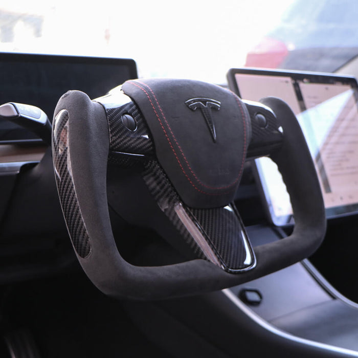 Volant ergonomique universel Hansshow pour Tesla Model 3/Y 