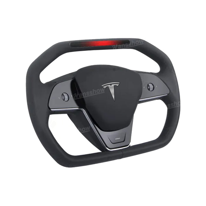 Tesla Model Y/3 Upgrade Cybertruck Style Personalized Steering Wheel With Signal Light Inspired by Cybertruck|Hansshow