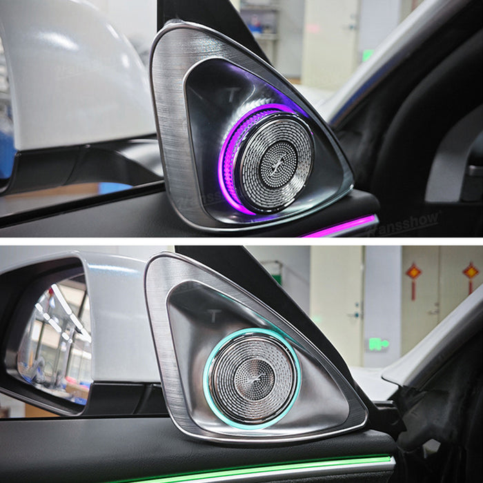 Haut-parleur rotatif Tesla Model Y/3/3 Highland 4D Audio Tweeter rotatif avec éclairage ambiant LED