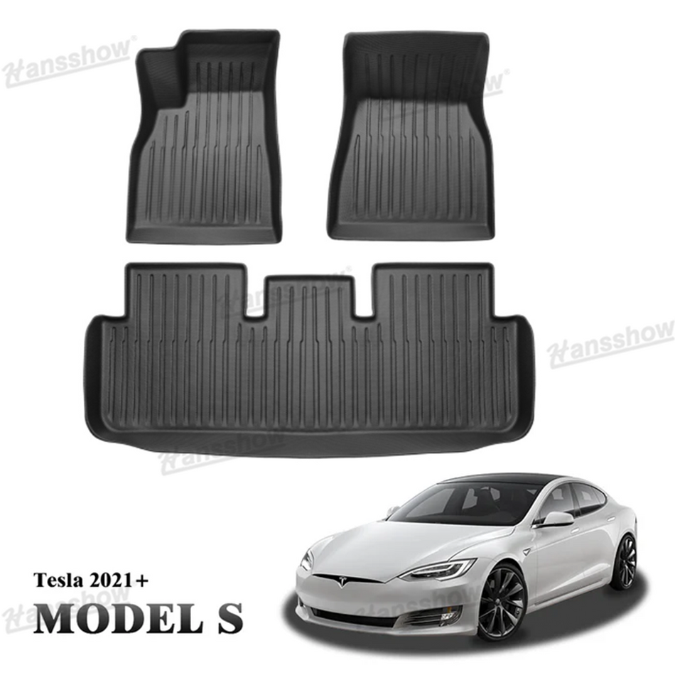 Model S Waterproof Front & Rear Floor Liners