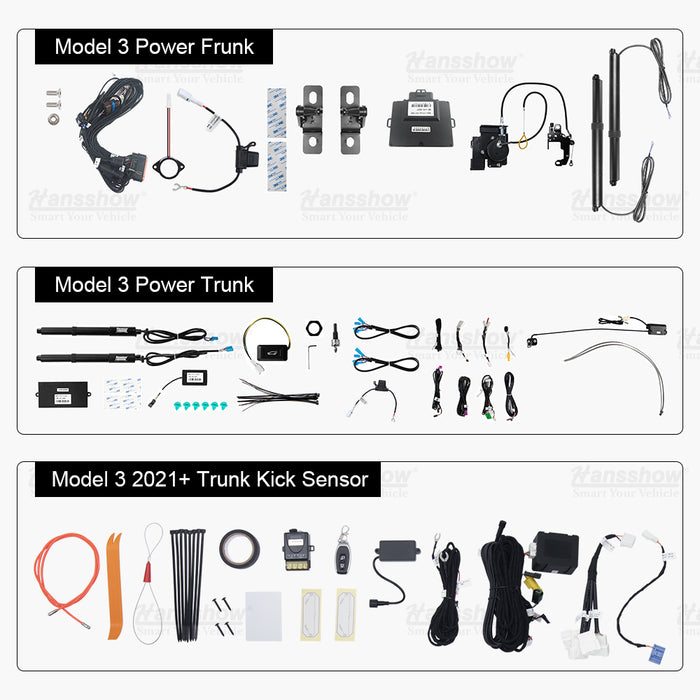 Model 3 Power Trunk and Frunk