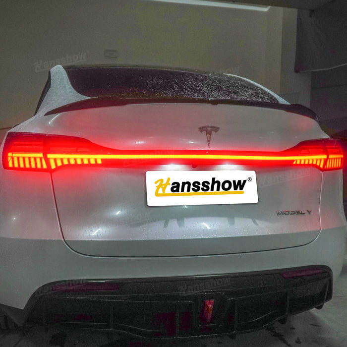 Tesla Model Y Full-Width Tail Light 2024 New Style Rear Brake Turn Signal Lights|Hansshow