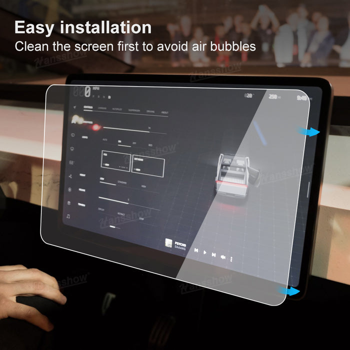 Tesla Cybertruck Tempered Glass Screen Protector Front & Rear Screen Protector High Clear Anti-scratch