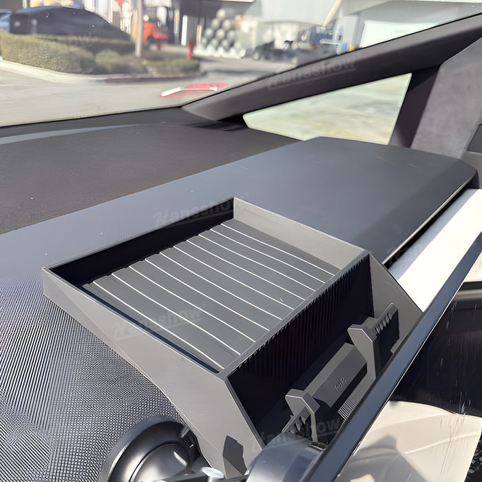 Tesla Cybertruck Dashboard Hidden Tray Storage Tray Behind Screen Center Console Organizer|Hansshow