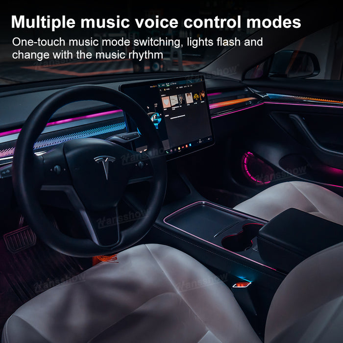 Model 3/Y Ambient Lighting Upgrade Kit Dragon Scale Style Tesla Interior LED Lighting Accessories