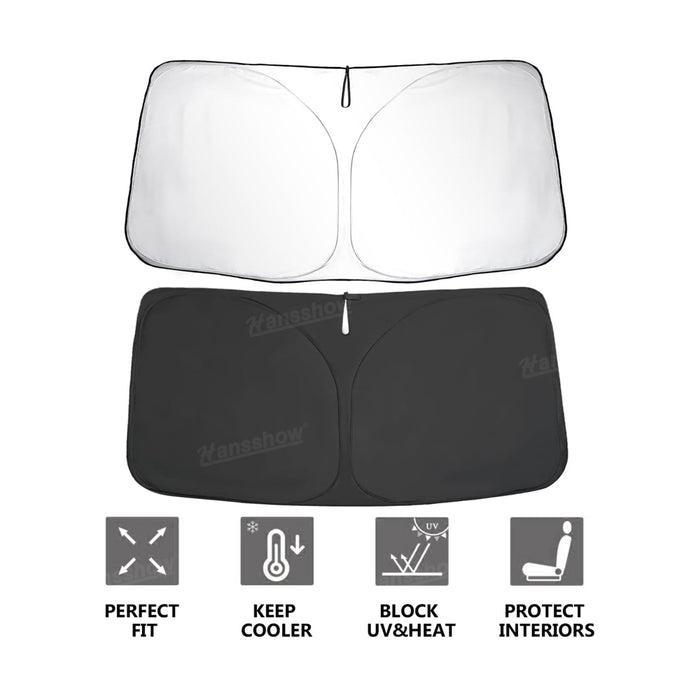 Tesla Cybertruck Windshield Sunshade Umbrella Sun Visor Foldable Sun Shield|Hansshow