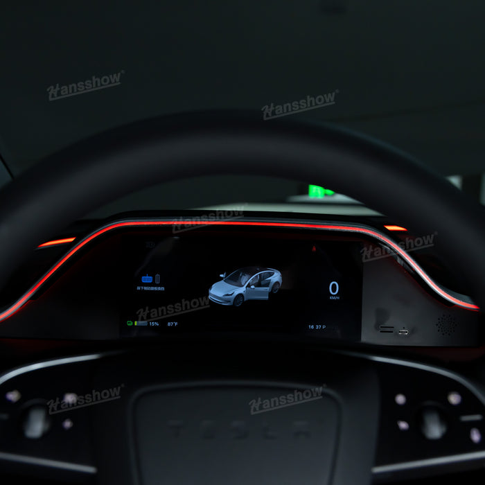 Model 3 Highland Dashboard Display 8.9-Inch F9H Instrument Cluster with Ambient Lighting & Front Camera