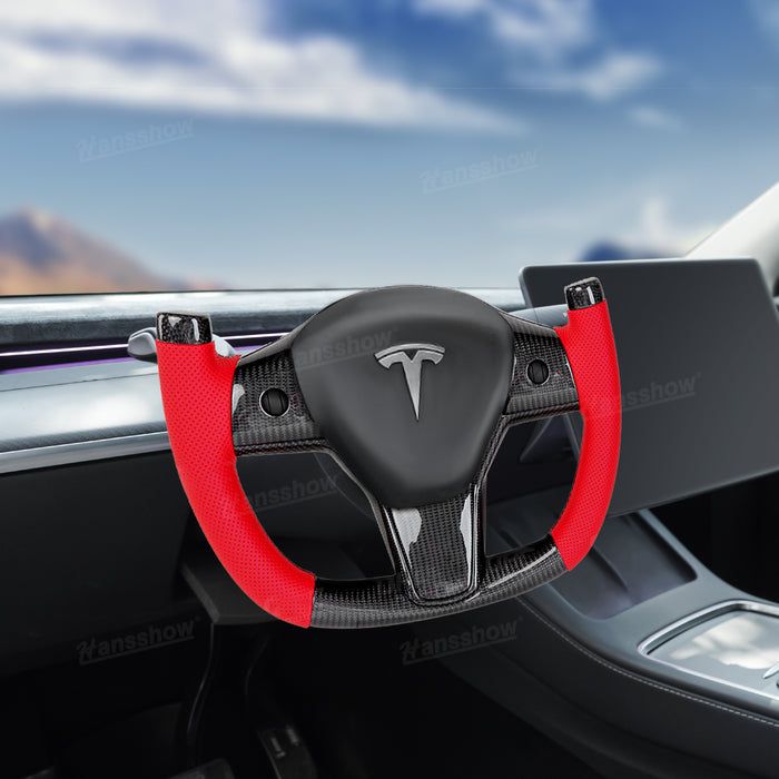 Volants en fibre de carbone personnalisés pour Tesla Model 3 / Y de style F1