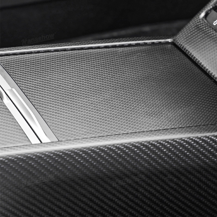 Tesla Model 3 Highland Real Carbon Fiber Center Console Cover Console Protector | Hansshow