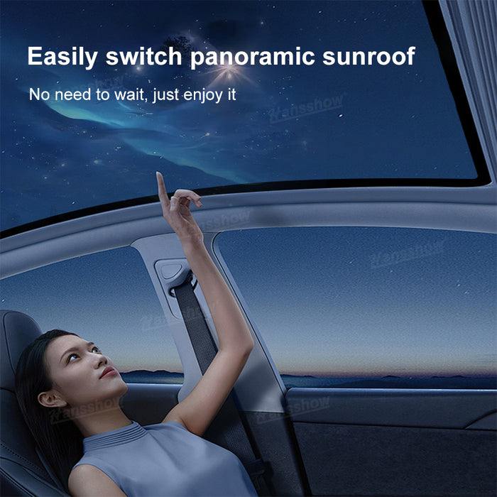 Hansshow Tesla Model Y Smart Canopy Anti-UV Glass Sunroof Light-Sensitive Sunshade