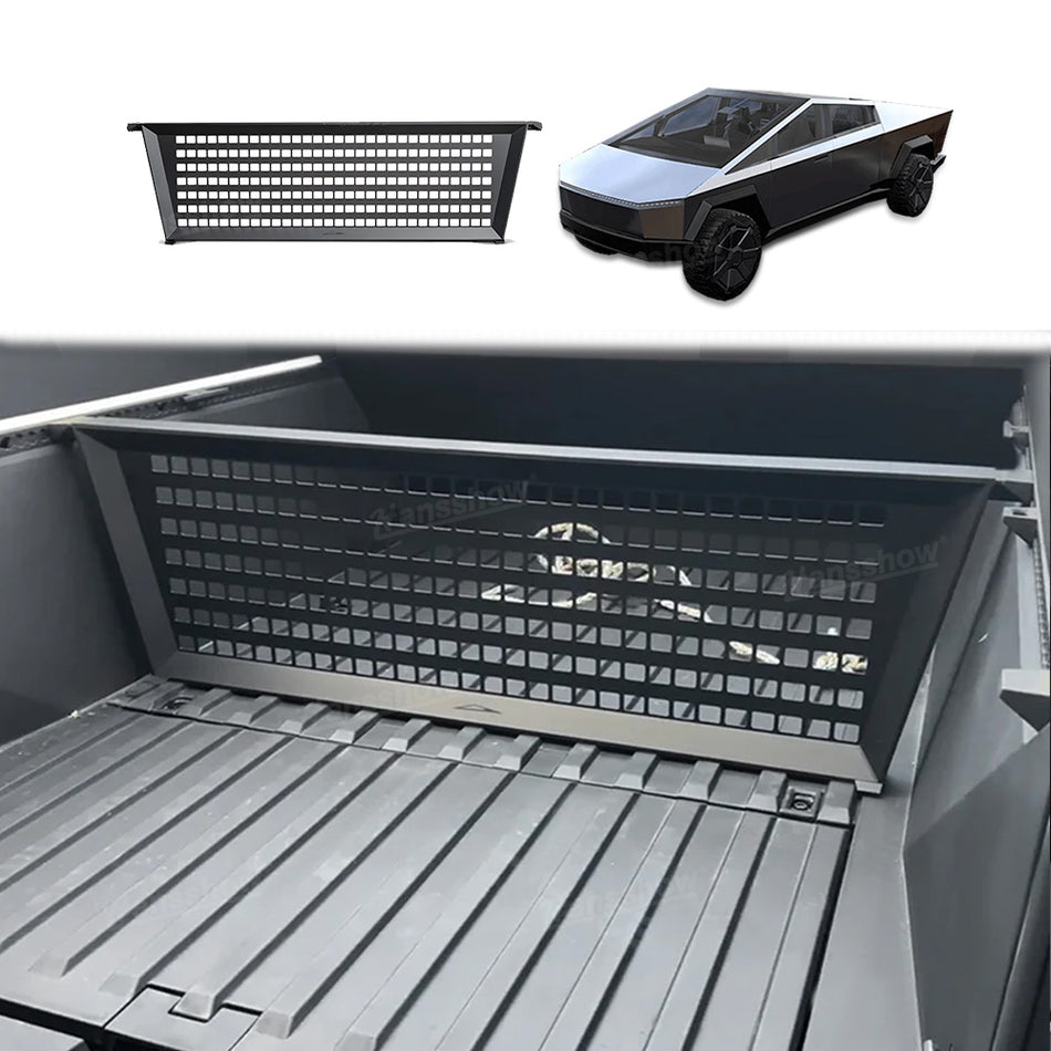 Tesla Cybertruck Rack Trunk Bed Divider MOLLE Rack Waterproof Pickup Cargo Bed Liner|Hansshow